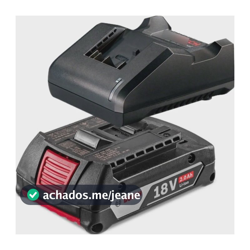 Kit Bosch Carregador Gal 18v-20 E Bateria Íons Lítio Gba 2ah