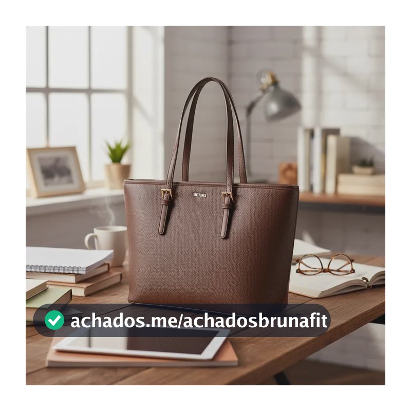 Bolsa Shopper, Tote, Sacola Santa Lolla Bolsa - Marrom