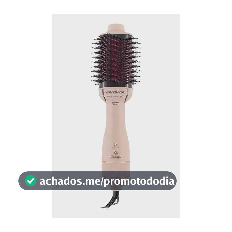 Escova Secadora Britânia Bivolt 1300w Soft Bec07r Original