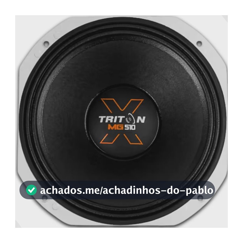 Alto Falante Triton Mg510x 10 500w Rms Médio Grave Linha X Preto 8