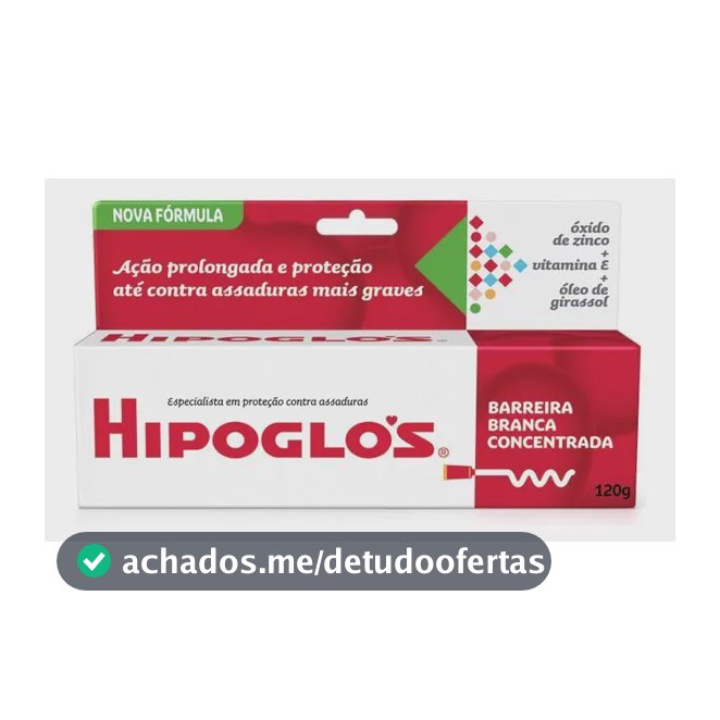 Hipoglós Creme Preventivo de Assaduras, 120g