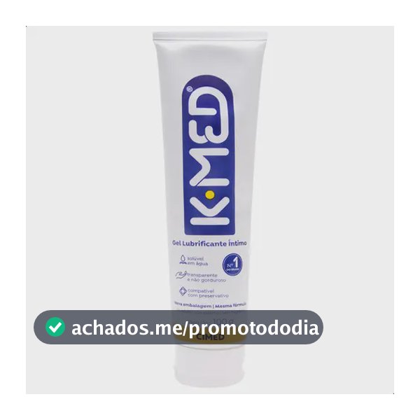 Gel Lubrificante Íntimo 100g K-med Base D'água Conforto Amor Sabor Neutro