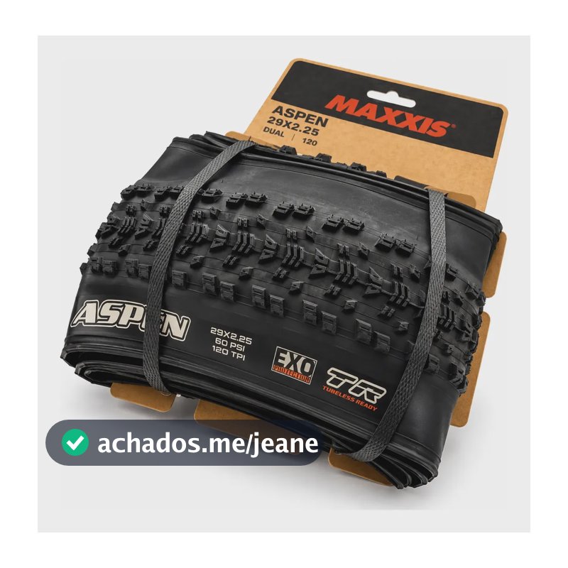 Pneu Maxxis Aspen 29x2.25 Exo Tr 120 Tpi Tubeless Dobrável Preto