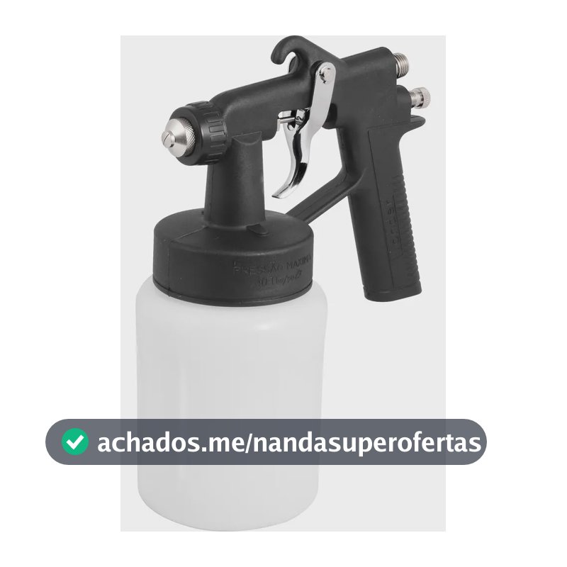 Pistola De Pintura C/ Caneca Plástica Ar Direto Ppv90 Vonder
