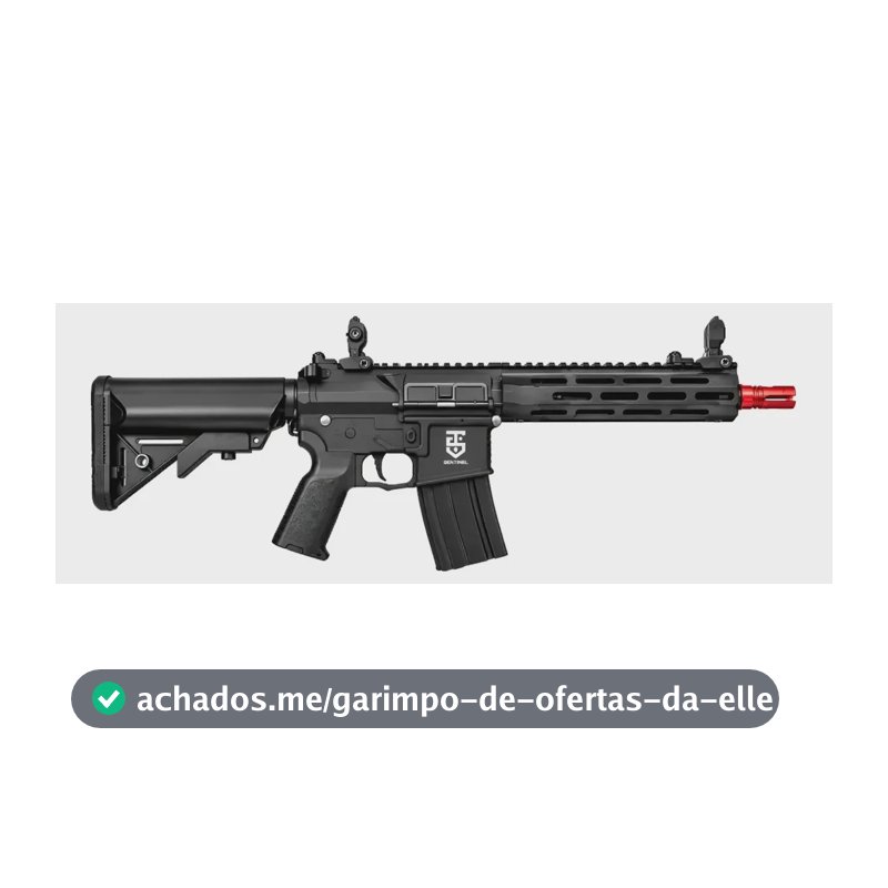 Rifle Rossi Airsoft Ar15 Neptune Sentinel 8` Preto 6 Mm