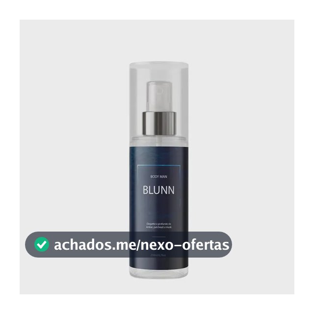Body Splash Masculino Blunn 200ml By Primacial - Perfume Floral Cítrico