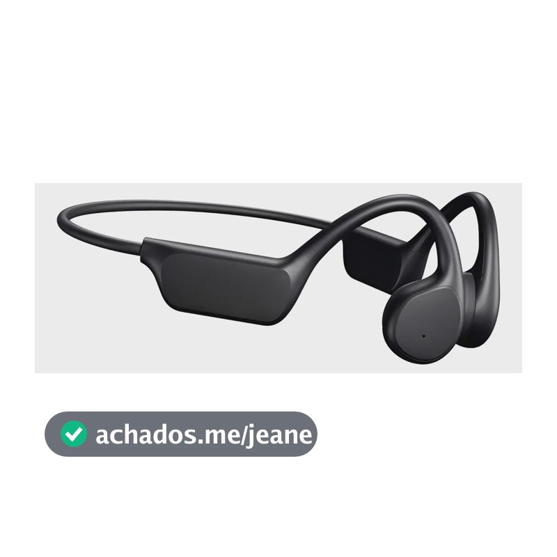 Fone Bluetooth Condução Óssea Ipx8 Corrida Crossfit Treino Preto