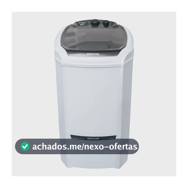 Máquina De Lavar Semiautomática 20kg Lavamax Eco Suggar 220v Branco