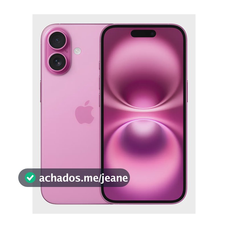 Apple iPhone 16 (128 GB) - Rosa - Distribuidor Autorizado