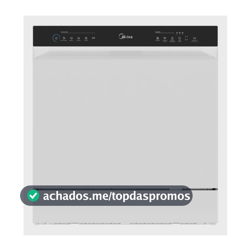 Lava Louças 8 Serviços Branco Touch Plus Midea