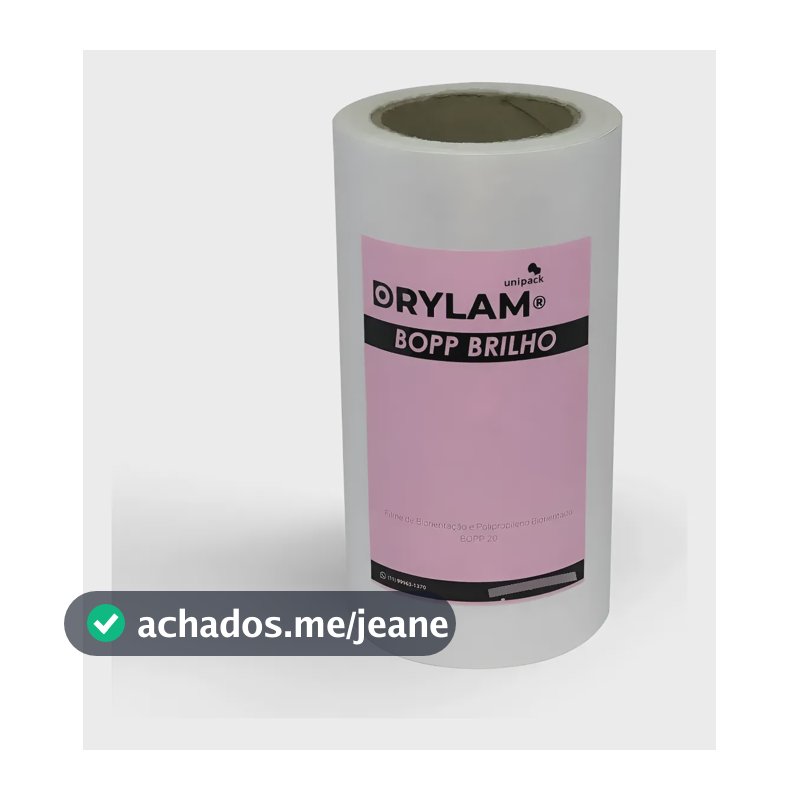 Bopp Brilho 27 Micras Premium - Bobina A4 21,5cm X 100m