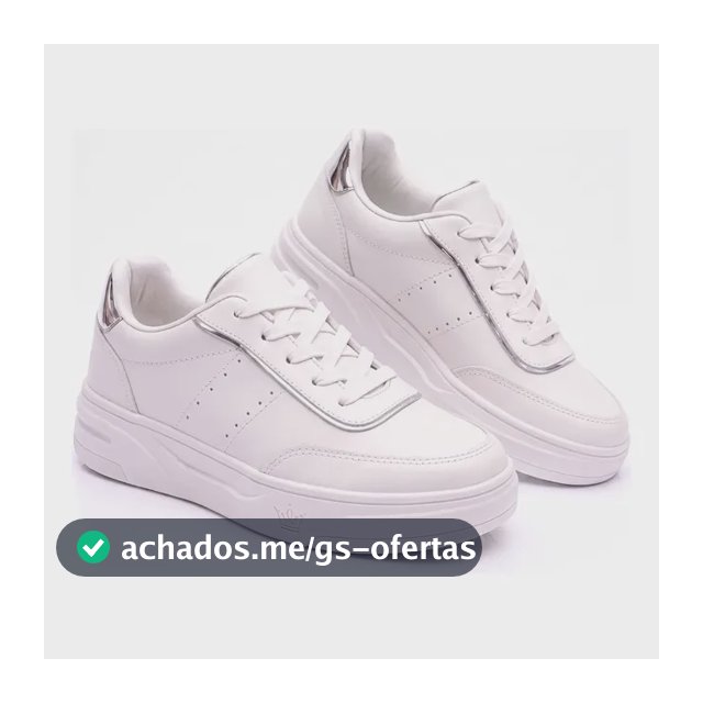 Tênis Feminino Branco Plataforma Casual Academia Confortavel