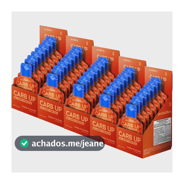 5 Caixas Carb Up Gel Probiótica Super Formula  10 Sachês 30g