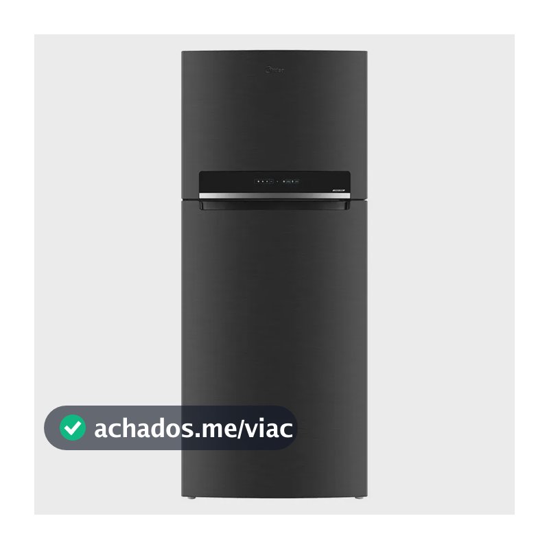 Geladeira Frost Free Midea 473 Litros MDRT611EVADX1 Duplex Inverter Turbo Freezer Preta