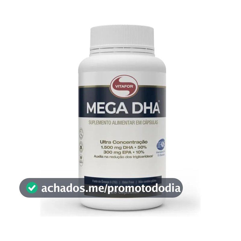 Ômega 3 Vitafor em cápsula Sem sabor de 120 un