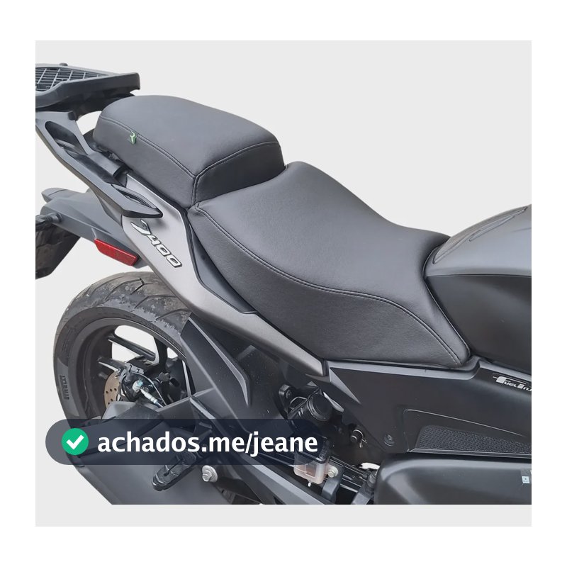 Capa De Banco Conforto Bajaj Dominar 400 Veste Fácil Preto