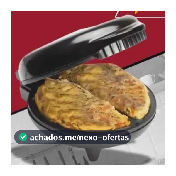 Omeleteira Antiaderente Elétrica Dupla 800w Mr. Cheff 110v