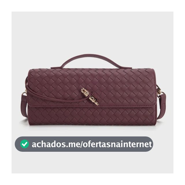 Romantic Crown Bolsa De Mão Feminina De Alta Qualidade Feita Cor De Vinho Liso Níquel