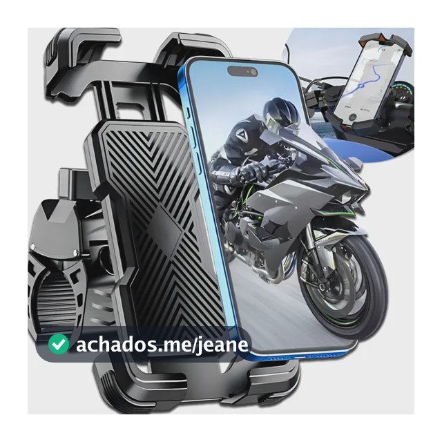 Suporte Celular Moto Bicicleta Guidão Bike Garra Resistente Reforçado Qualidade Ajustável Rotação 360° Gurumania