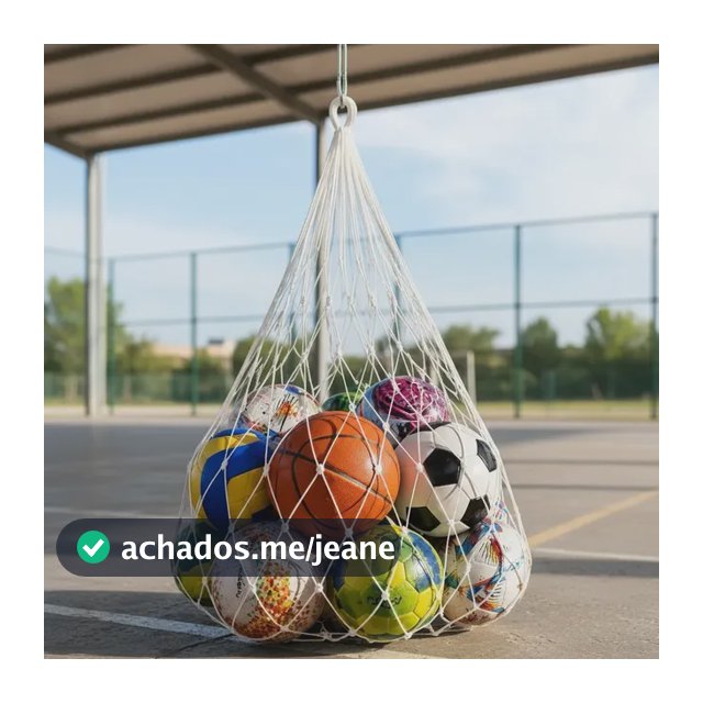 Saco De Guardar 20 Bolas Futebol, Futsal Volei, Seda Branco Branco