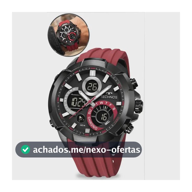 Relógio Technos Masculino Digitech Preto