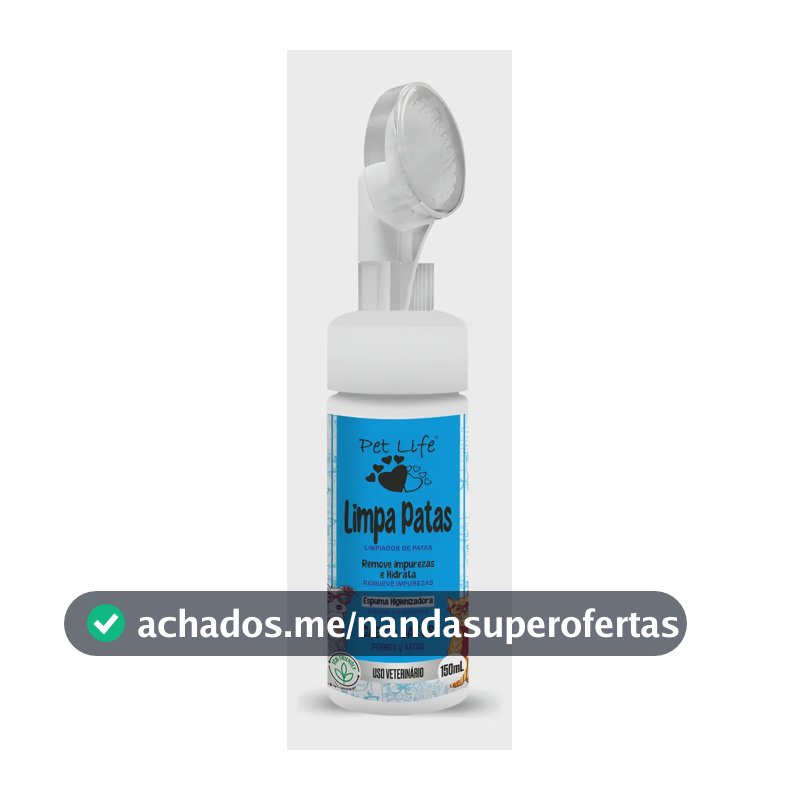 Limpa Patas Pet Life Para Cães E Gatos 150ml