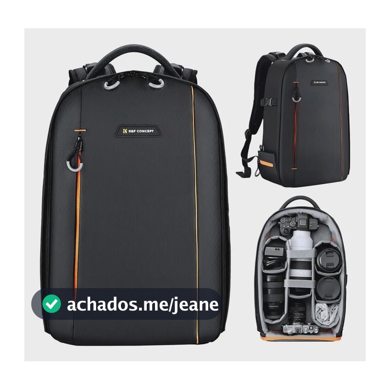 Mochila K&f Resistente Agua P/ Equipamentos Dslr - Kf13.140