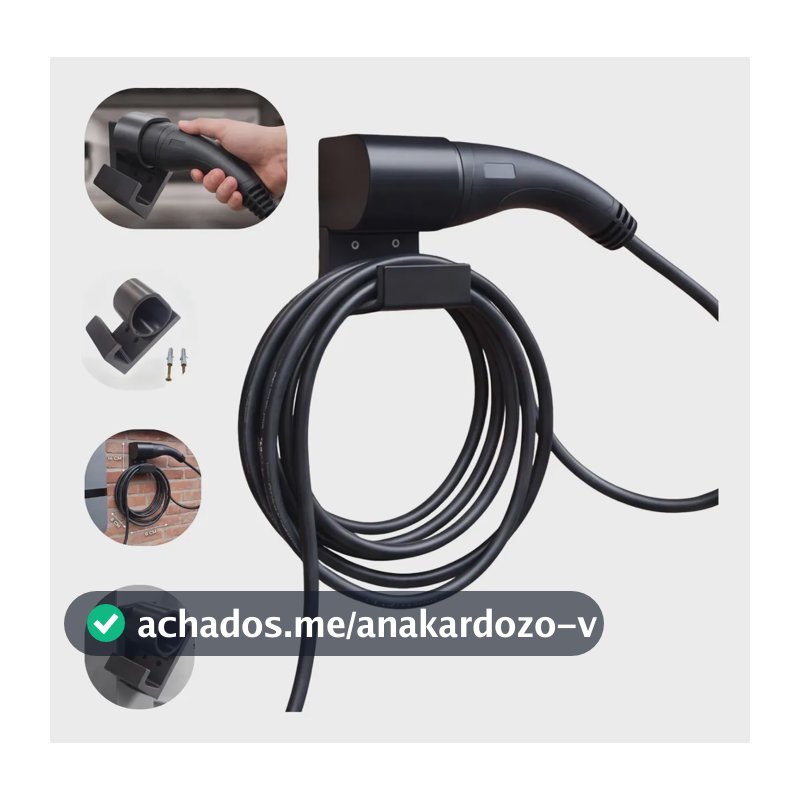 Suporte Cabo Carro Veículo Elétrico Ev Byd Gwm Volvo Tipo 2