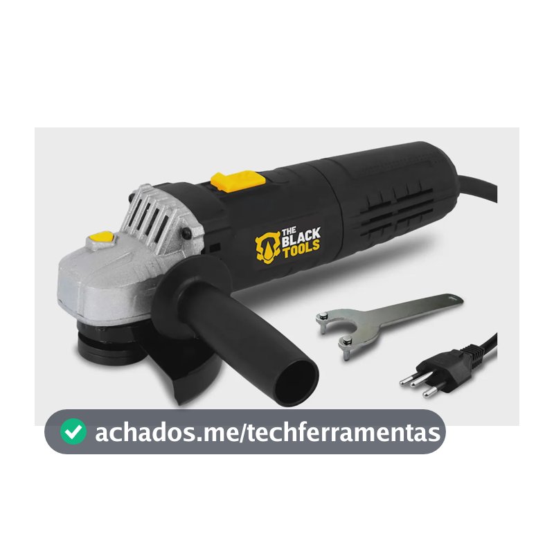 Esmerilhadeira Lixadeira Angular 4.1/2 750w Cor Preto Frequência 60hz 220v BTA750 The Black Tools