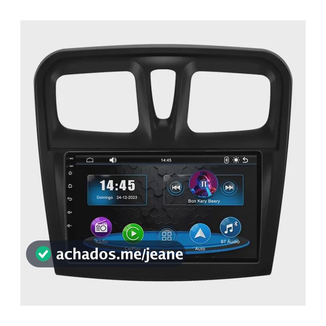 Multimidia 9p Sandero 15/19 Carplay Android Auto Mp5 + Ré