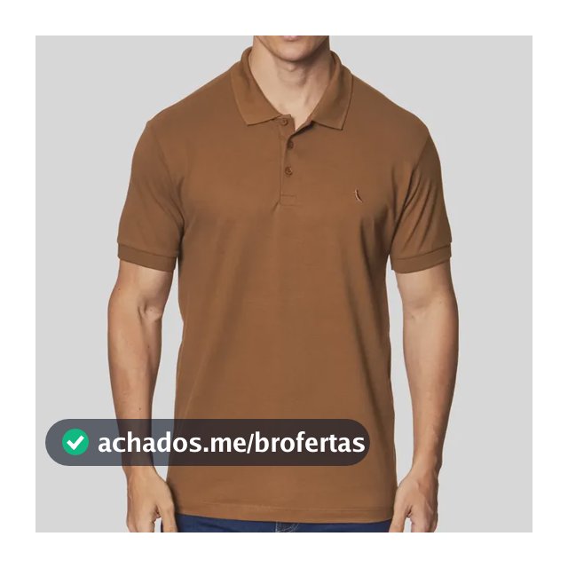 Polo Masculina Reserva Regular New Basic Caramelo Liso Gg