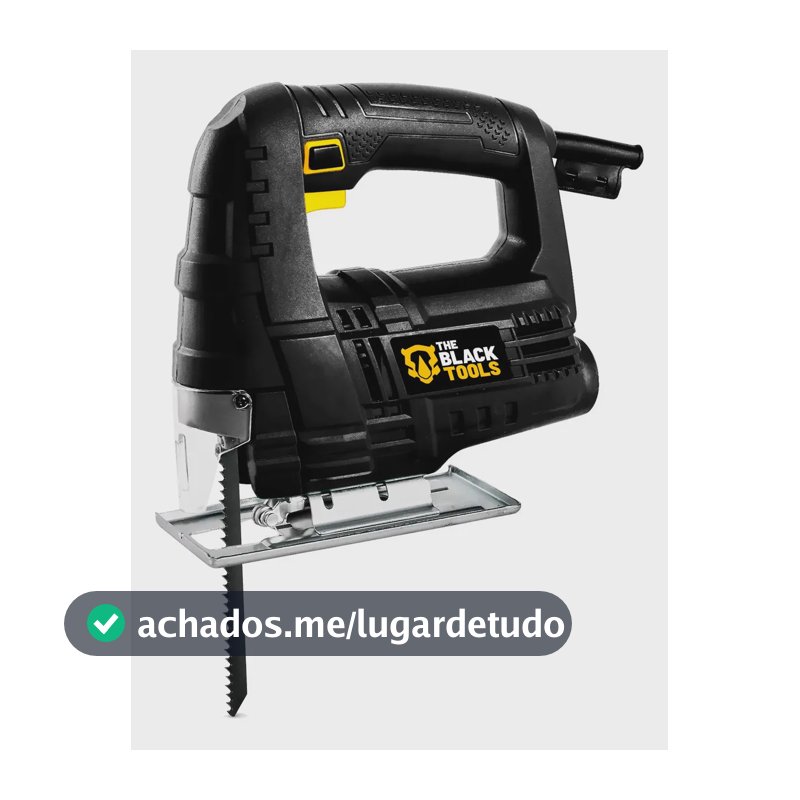 Serra Tico Tico Profissional 500W 3000 Gpm Cor Preto Ângulo De 45° Com Acessórios Bst500 The Black Tools