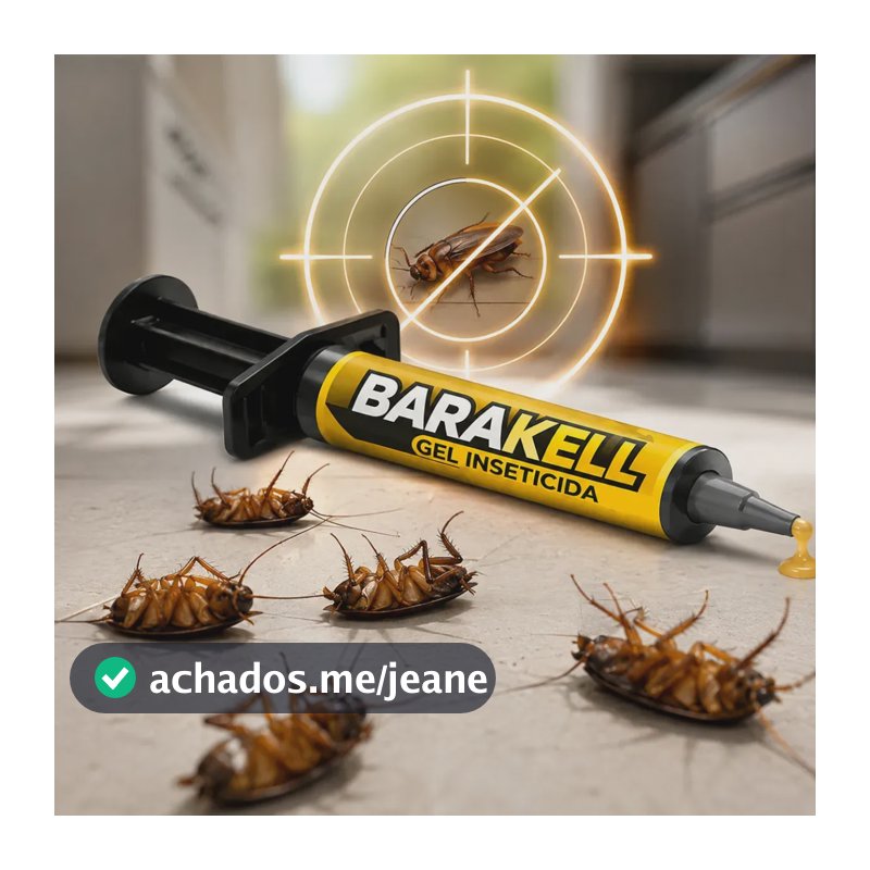 Mata Baratas Barakell Gel Baratinha Americana Germânica 10gr
