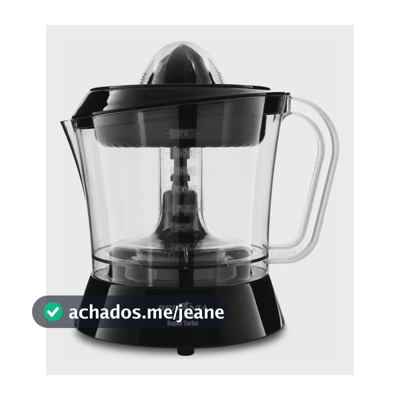 Espremedor De Frutas Turbo 35 W Preto Britânia Laranja Suco Preto 220v