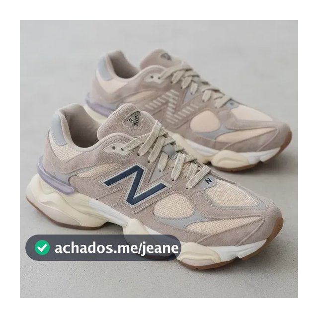 Tênis New Running 9060 Creme Academia Confortável