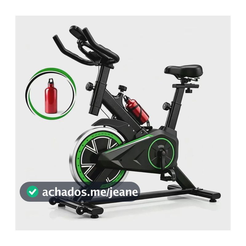 Bicicleta Ergométrica Mb-q7 Capacidade Máxima 120 Kg Verde 127/220v