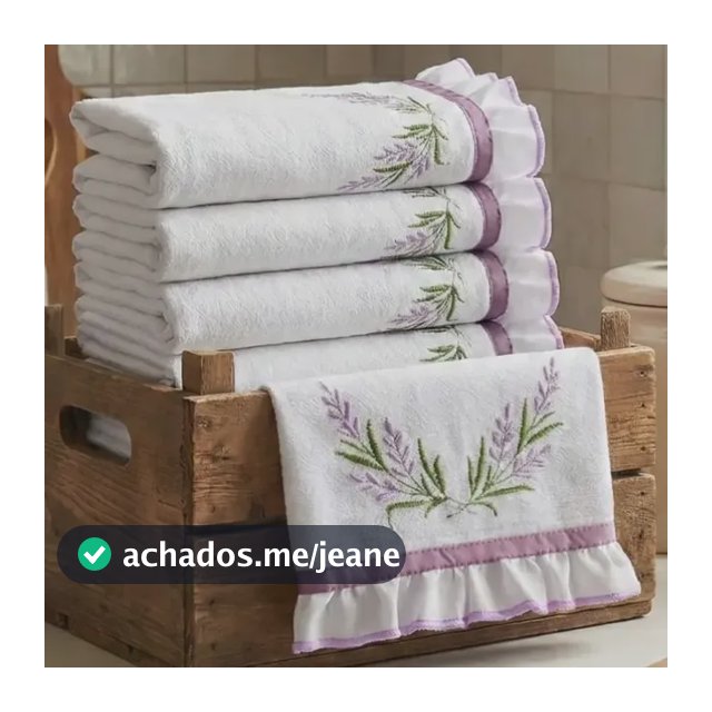 Kit Semaninha Pano De Prato Bordado 7 Peças 100% Algodão