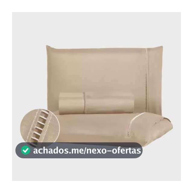 Jogo De Lençol 400 Fios Queen 3 Peças Com Elástico
