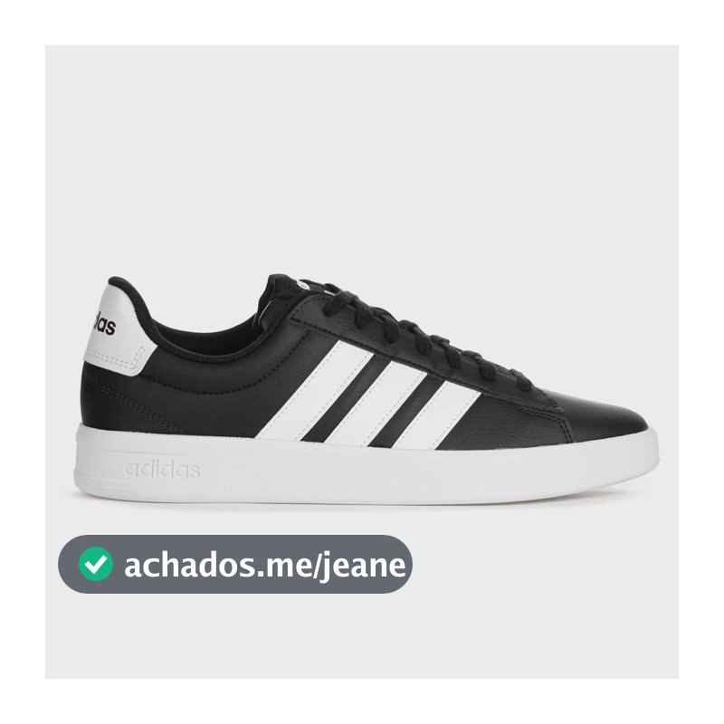 Tênis adidas Grand Court 3.0 Casual Elegante Confortável Preto 40 Br