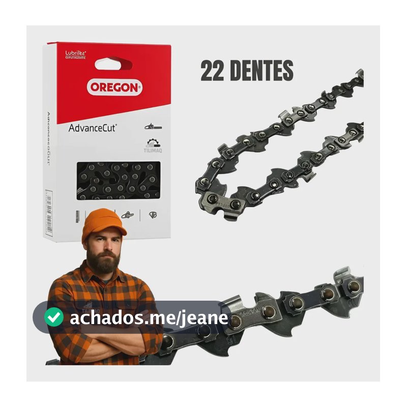 Corrente 22 Dentes Para Motosserra Stihl Ms170 180 1,3mm 91p