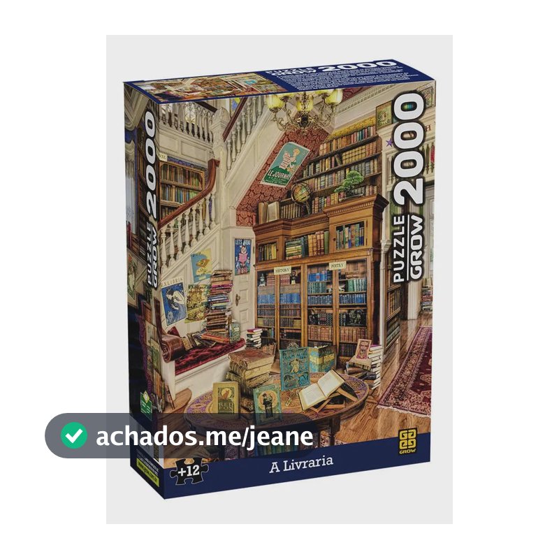Quebra-Cabeça - 2000 Peças - A Livraria - Grow - 4096