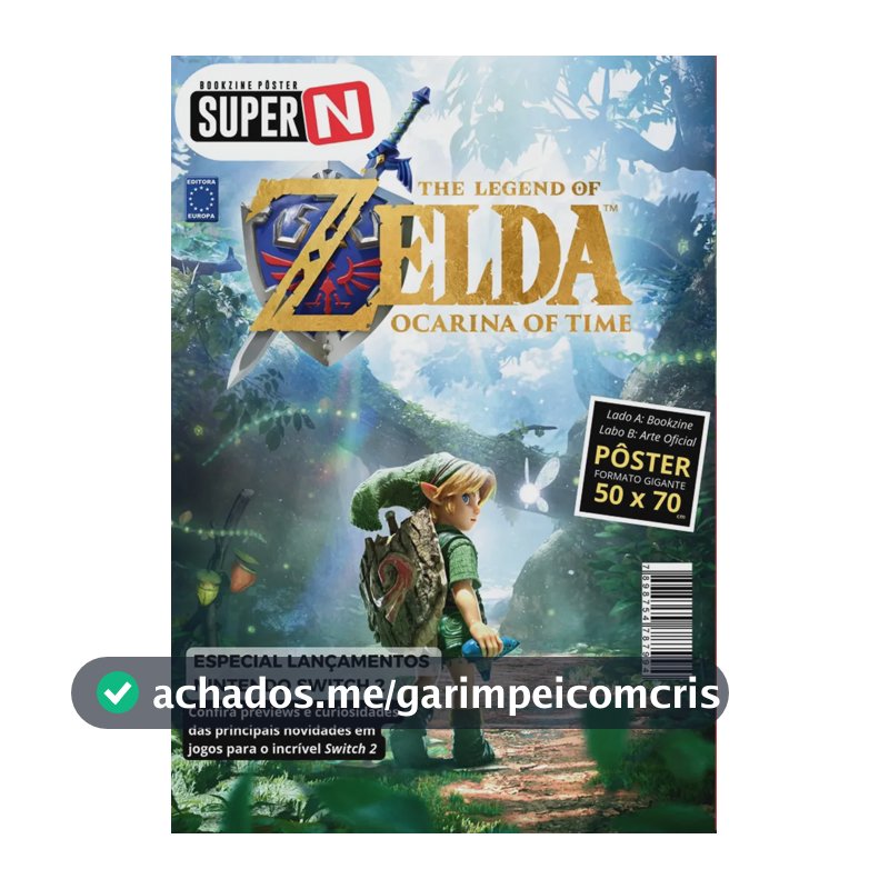 Zelda: Ocarina of Time - Superpôster Super N - Editora Europa - Capa Mole