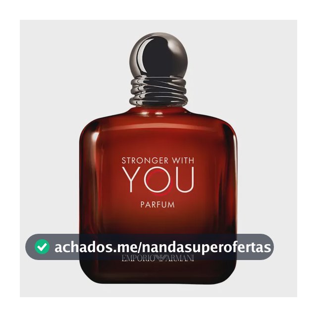 Armani Beauty Perfume Masculino Stronger With You Parfum 100ml