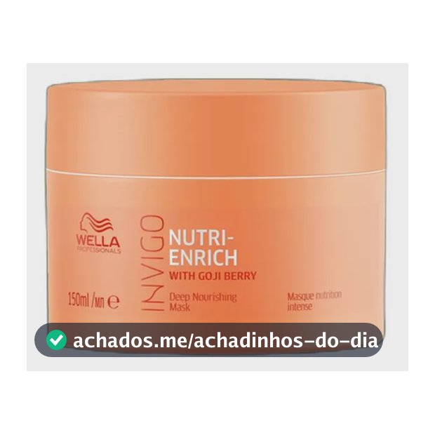 Wella Invigo Nutri-enrich - Máscara De Nutrição 150ml Blz Única