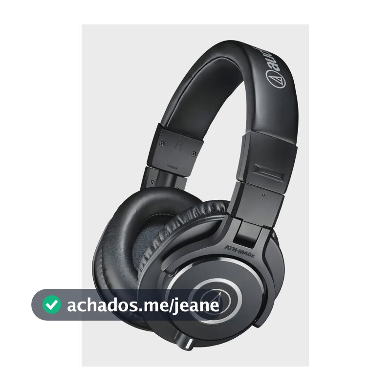 Fone de ouvido over-ear Audio-Technica M-Series ATH-M40x ATH-M40X preto