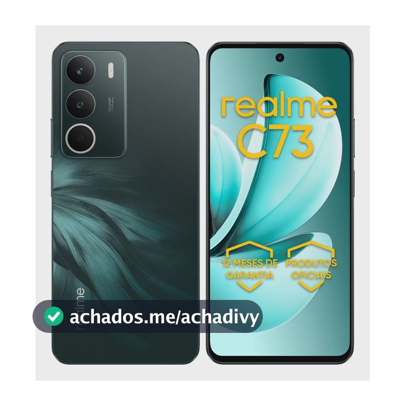 Celular Smartphone Realme C73 256gb 8gb Ram Dual Sim 120hz 6000mAh Verde