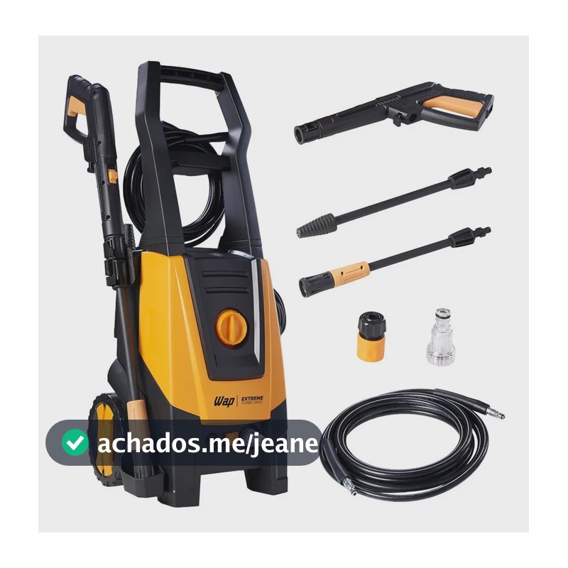 Lavadora de Alta Pressão WAP Extreme Turbo 2800 com Aplicador de Detergente 1900W