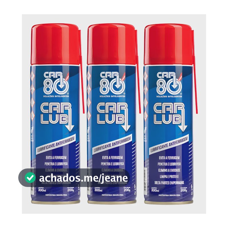 Kit 3 Desengripante Carlub Óleo Anticorrosivo Antiferrugem Azul