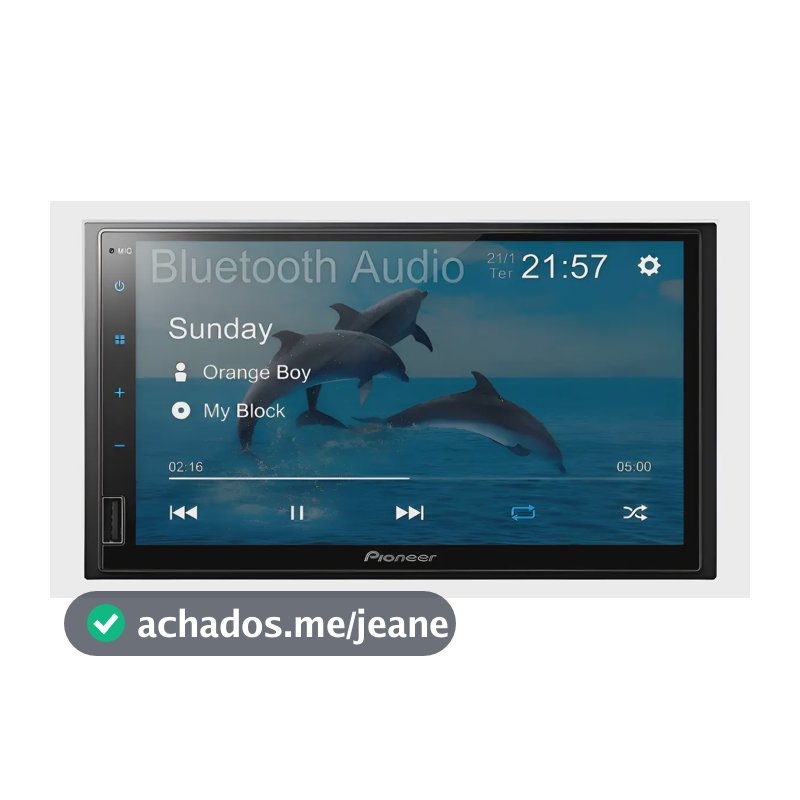 Multimídia Pioneer Dmh-145br 7  Espelhamento Android Com Fio Preto