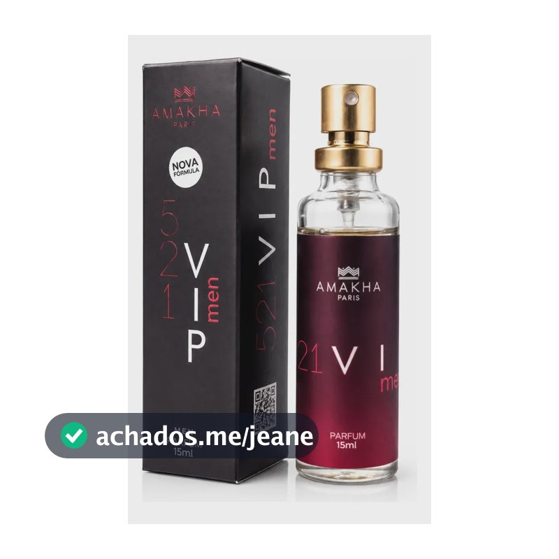 Deo Colônia Masculino 521 Vip Men 15ml - Amakha Paris